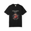 Who's Doing That?! — Funny Monkey Football Tee