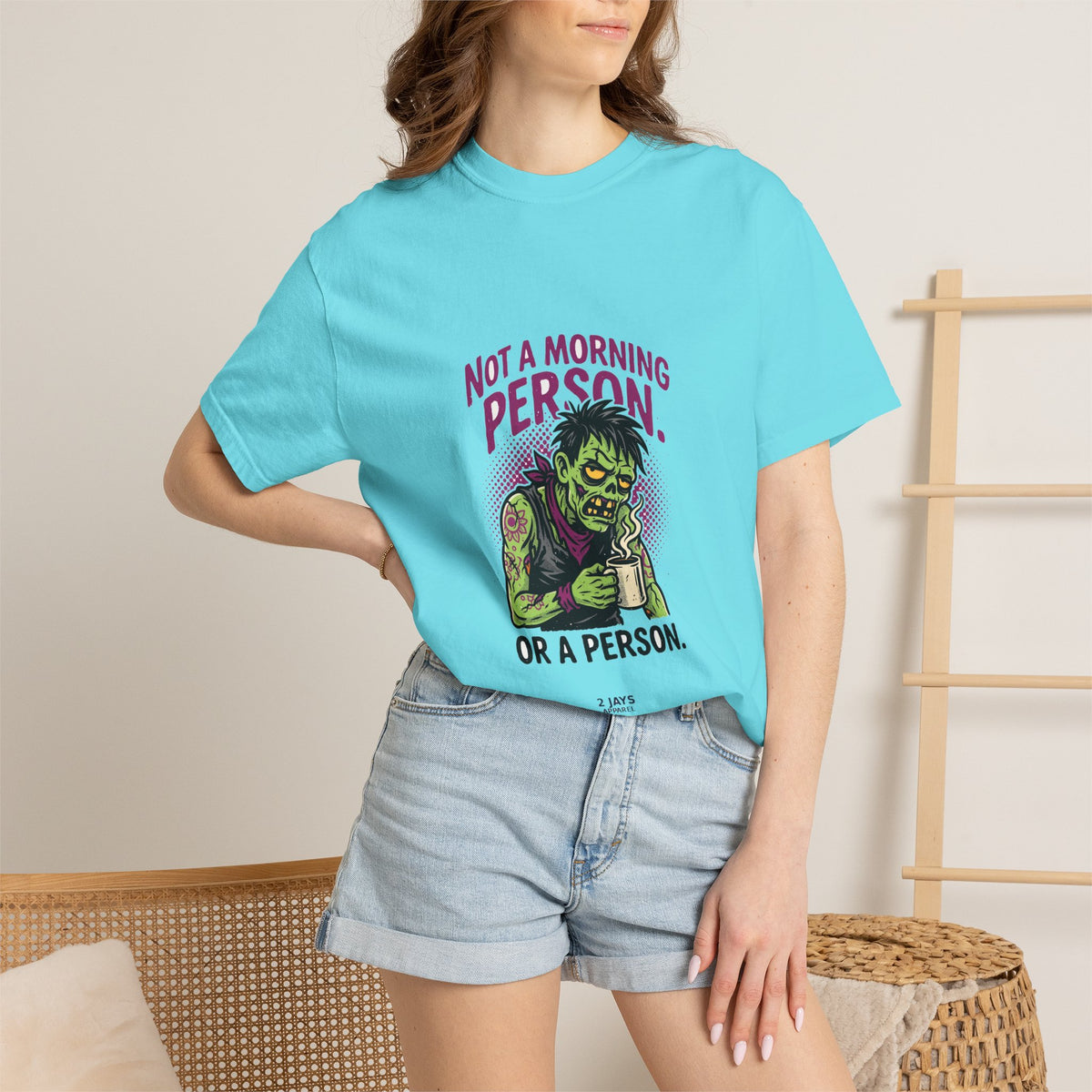 Not A Morning Person. Or A Person. — Funny Zombie Tee