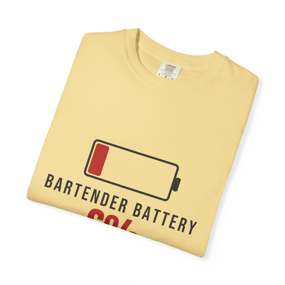 Bartender Battery Funny T-Shirt | Soft Unisex Tee | Sarcastic Gift