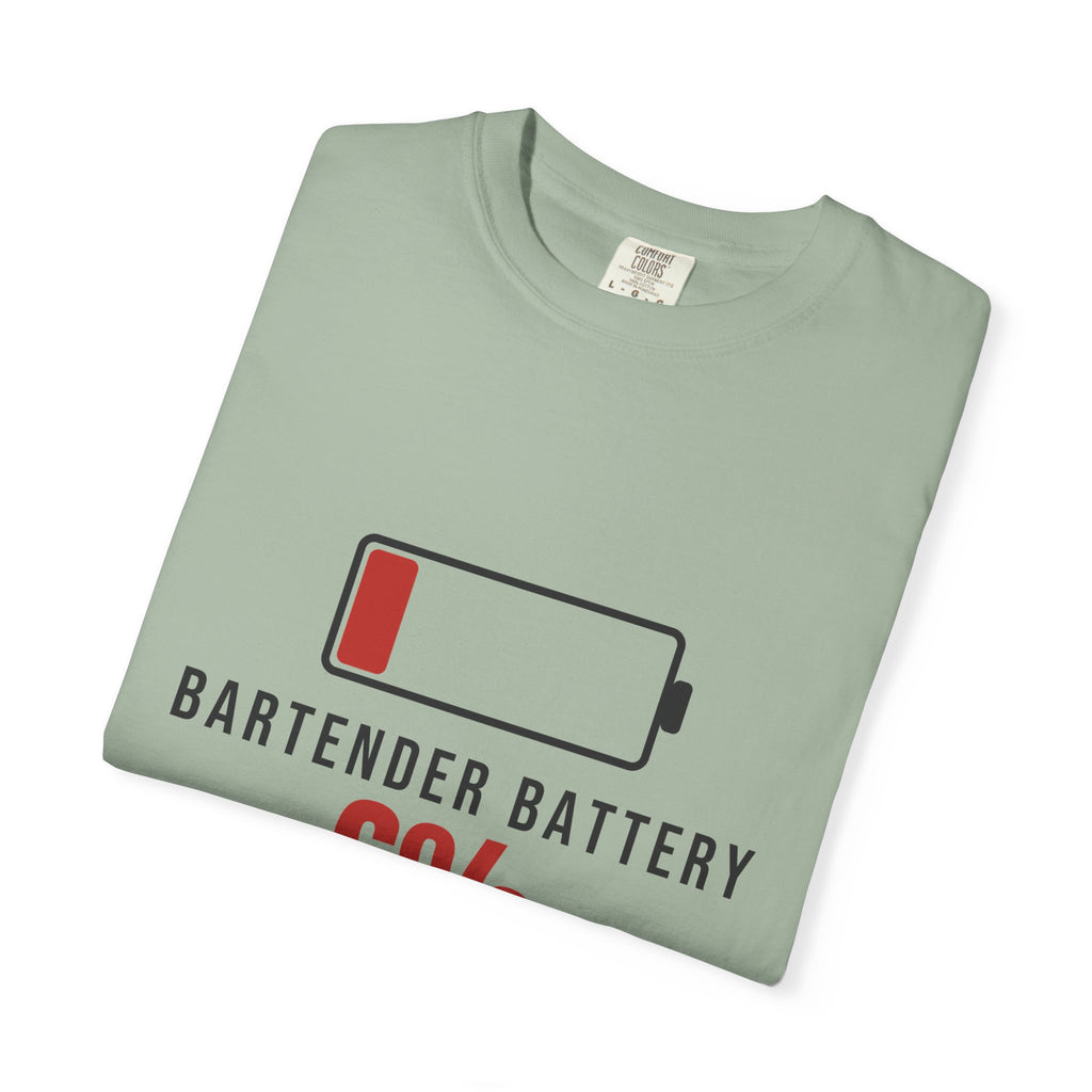 Bartender Battery Funny T-Shirt | Soft Unisex Tee | Sarcastic Gift