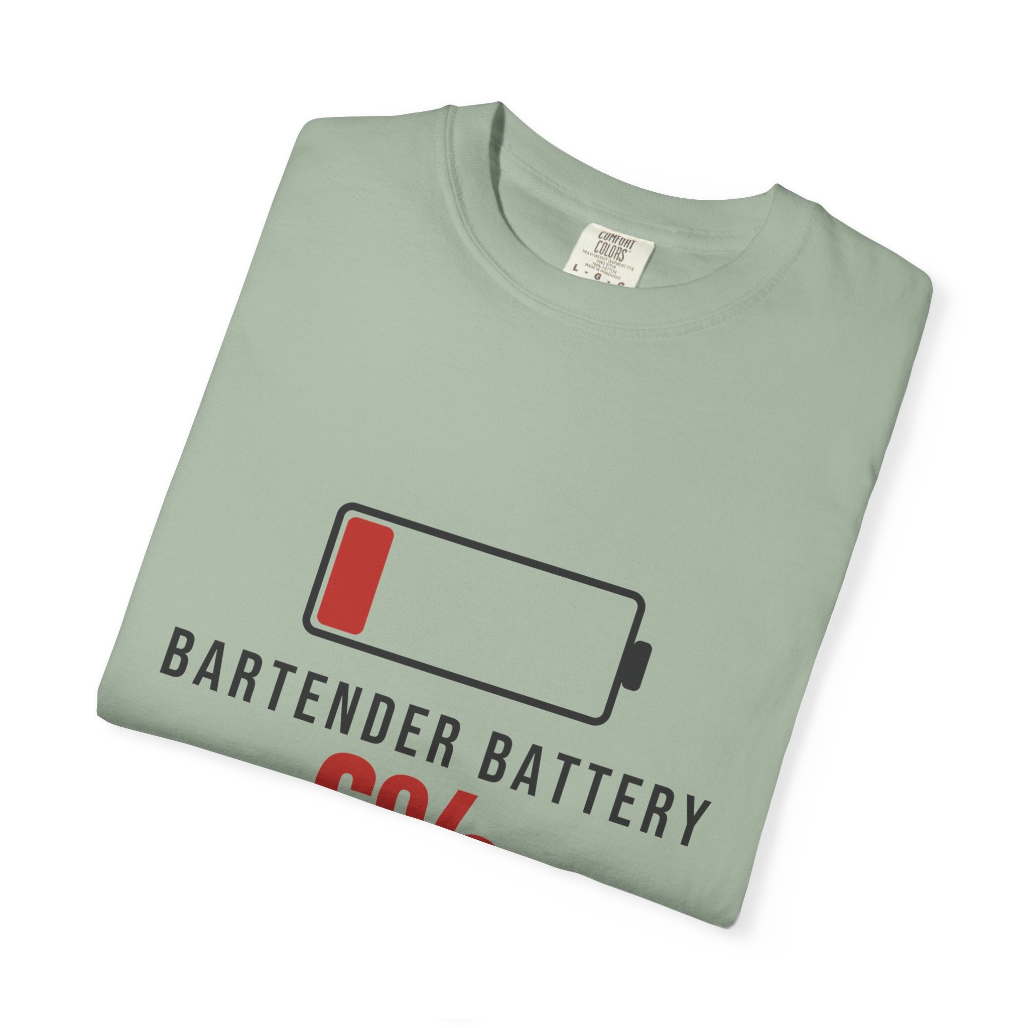 Bartender Battery Funny T-Shirt | Soft Unisex Tee | Sarcastic Gift