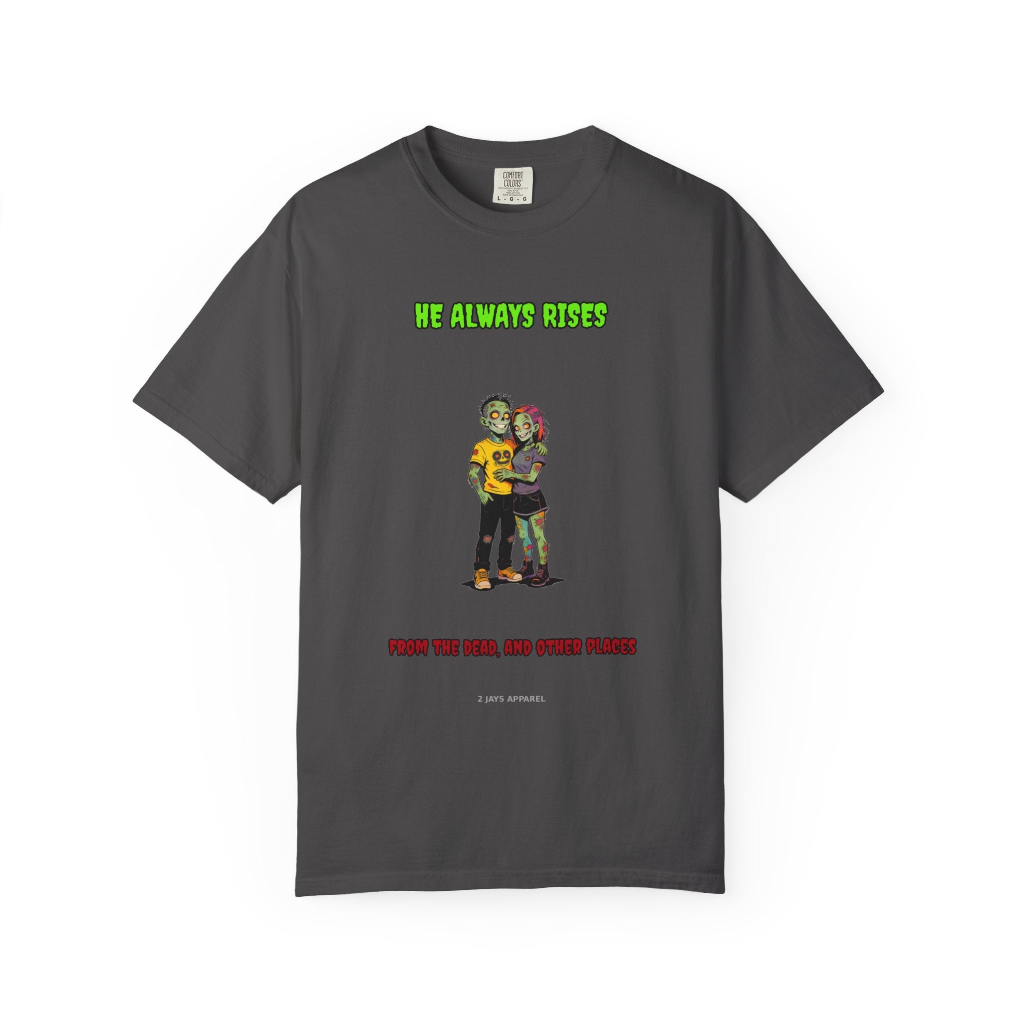 He Always Rises — Zombie Couple Tee (18+)