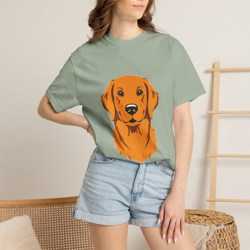 Golden Retriever (cartoon portrait)