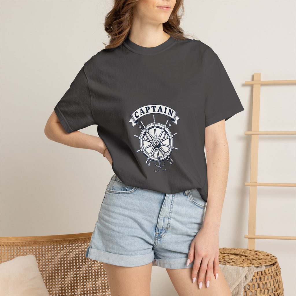 Captain — Matching Couples Boating Shirt