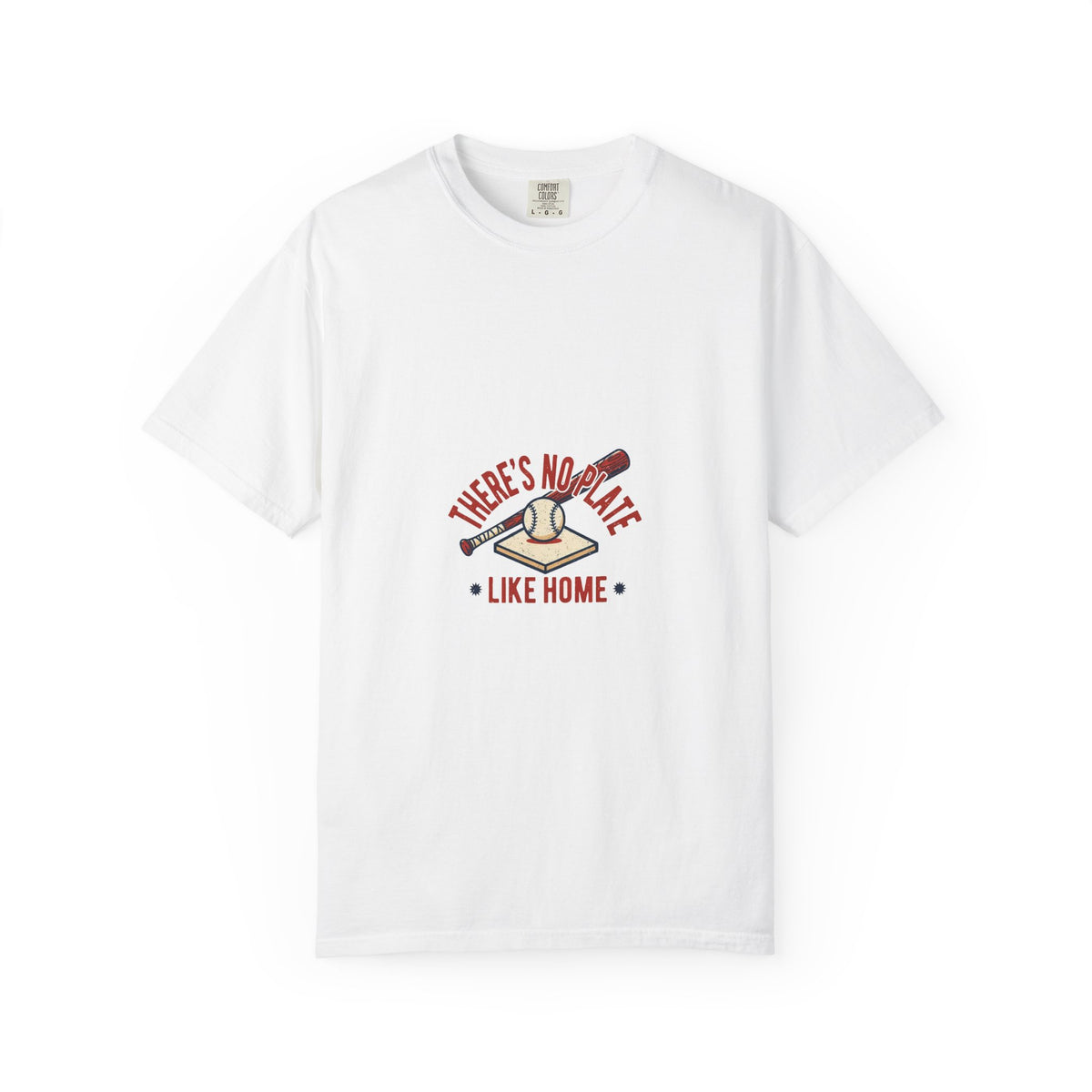 There's No Plate Like Home — Funny Baseball Tee