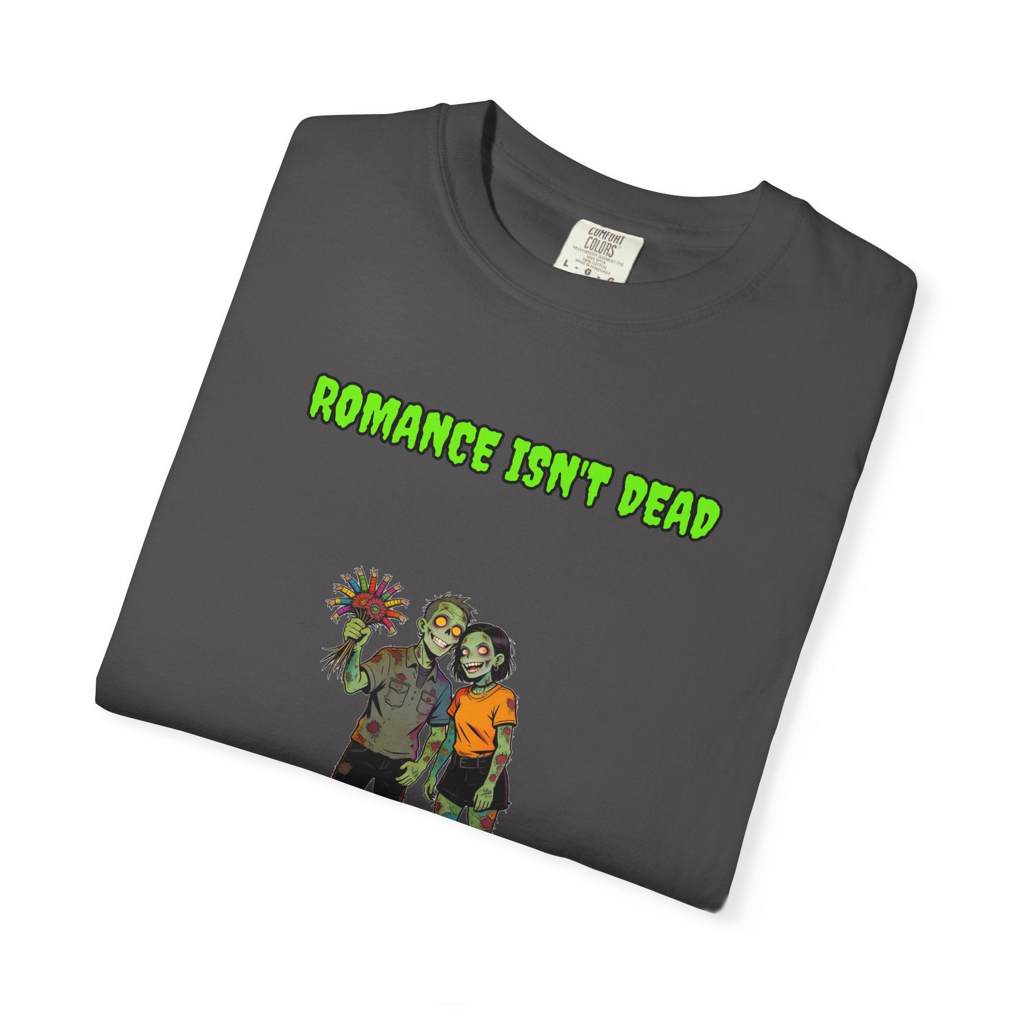Romance Isn't Dead — Zombie Couple Tee (18+)