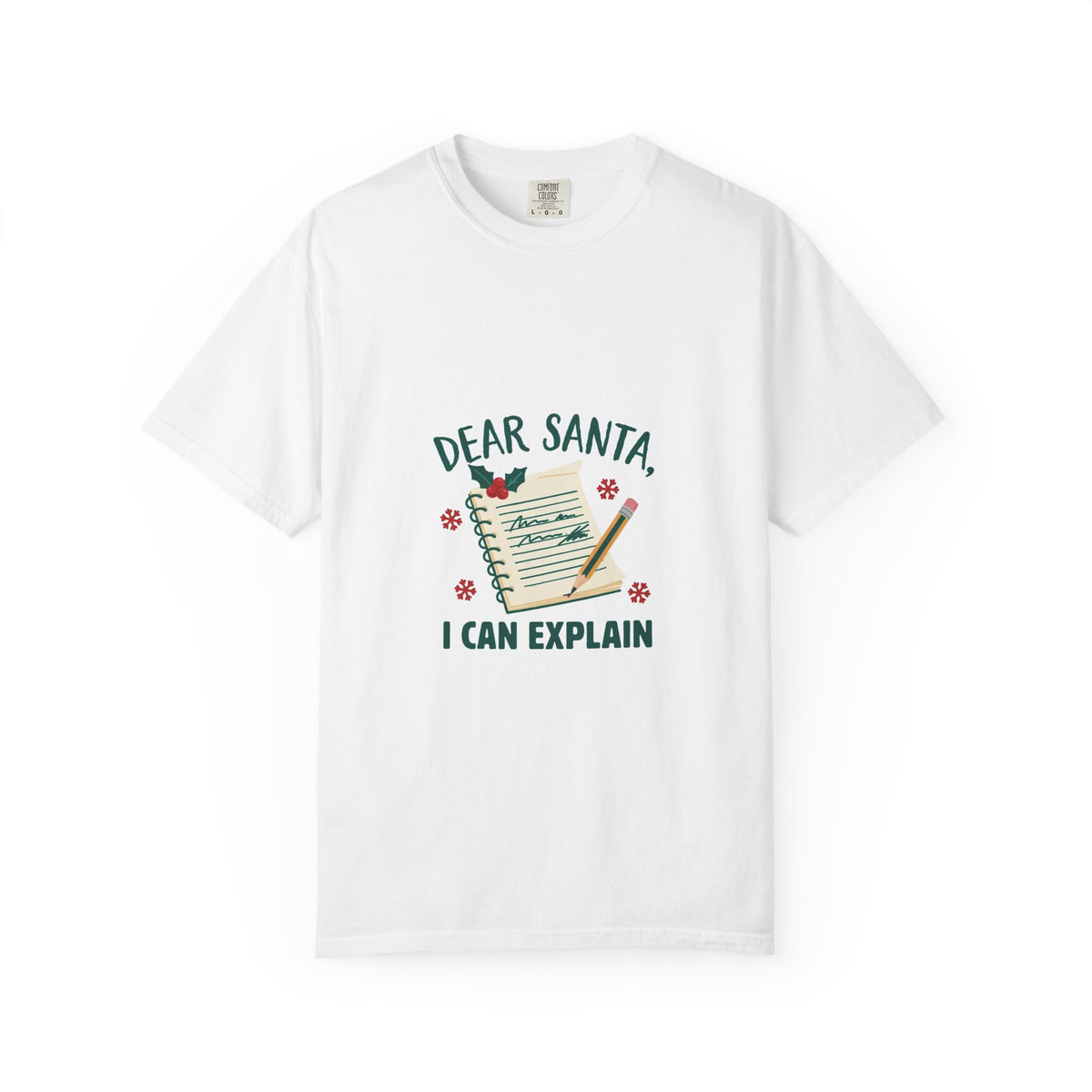 Dear Santa I Can Explain — Funny Christmas Tee