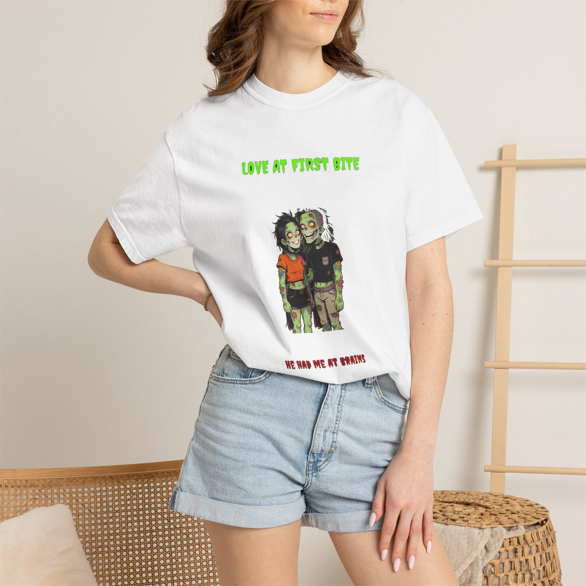 🧟❤️ Zombie Couple — LOVE AT FIRST BITE — "he had me at brains"
