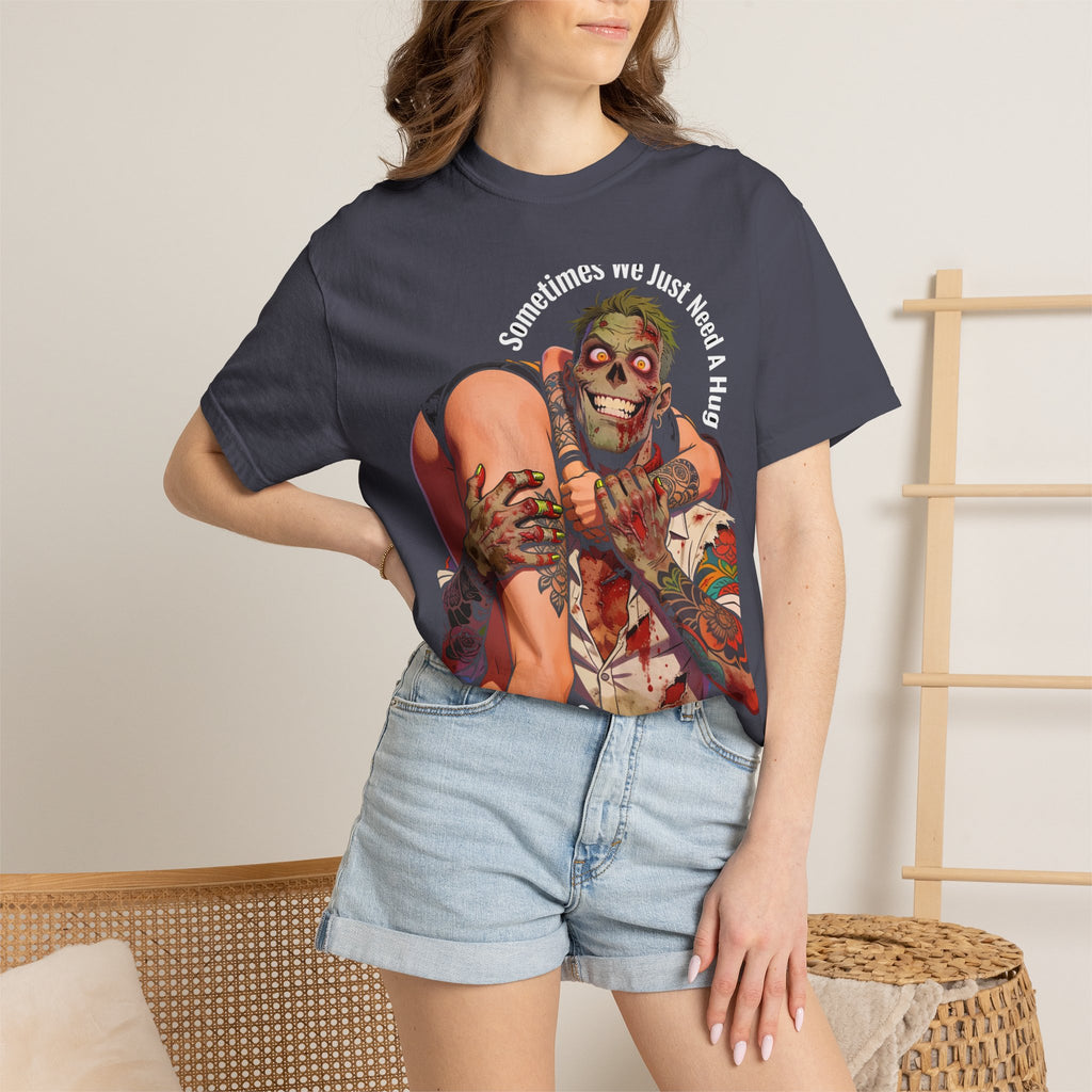 Sometimes We Just Need A Hug - Zombie Dark Humor Tee (18+)