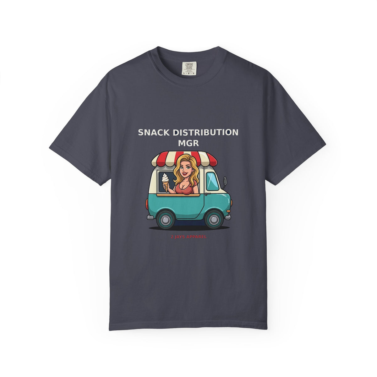 Snack Distribution Mgr — Funny Adult Ice Cream Truck Tee