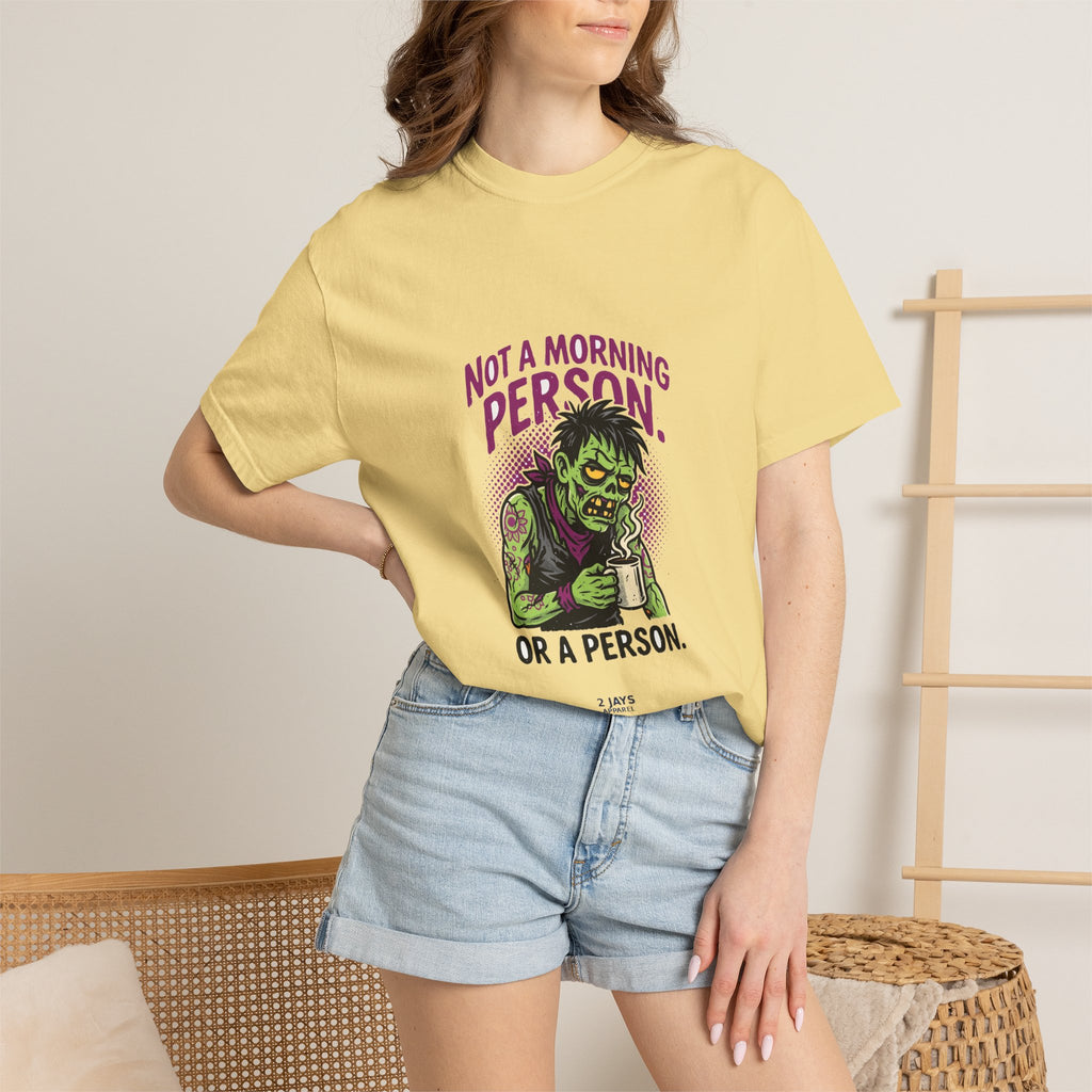 Not A Morning Person. Or A Person. — Funny Zombie Tee