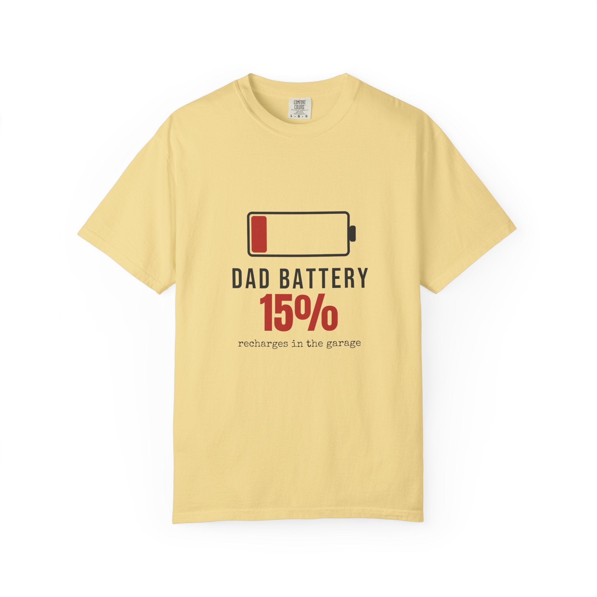 Dad Battery Funny T-Shirt | Soft Unisex Tee | Sarcastic Gift