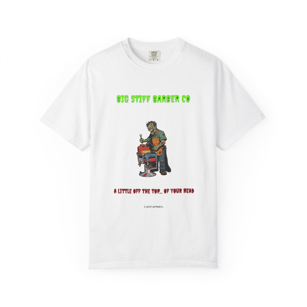 🧟 Big Stiff BARBER CO — "a little off the top... of your head"