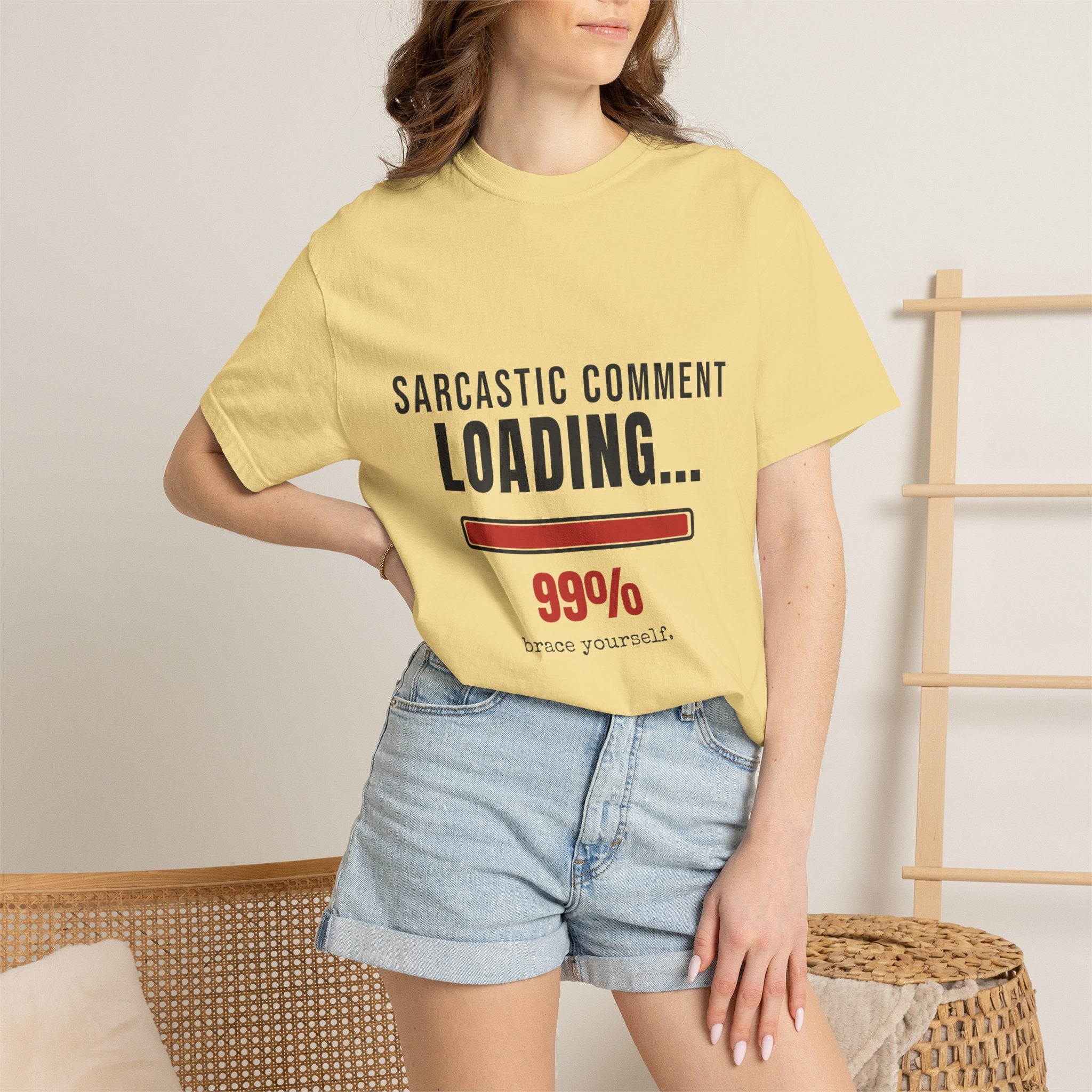 Sarcastic Comment Loading 99% Funny T-Shirt | Sarcasm Gift Tee