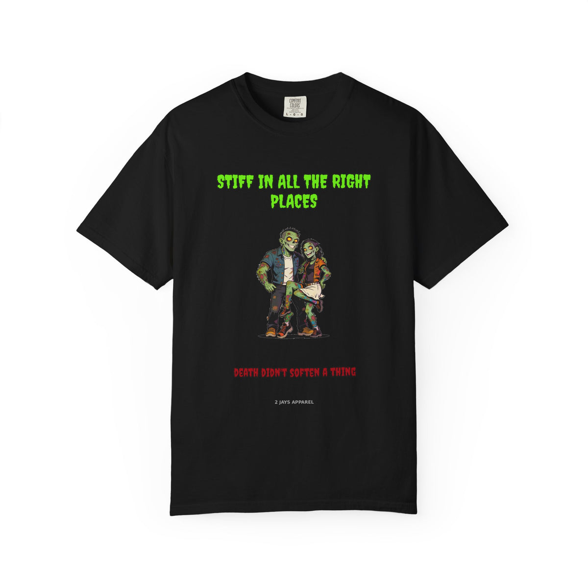Stiff In All The Right Places — Zombie Couple Tee (18+)