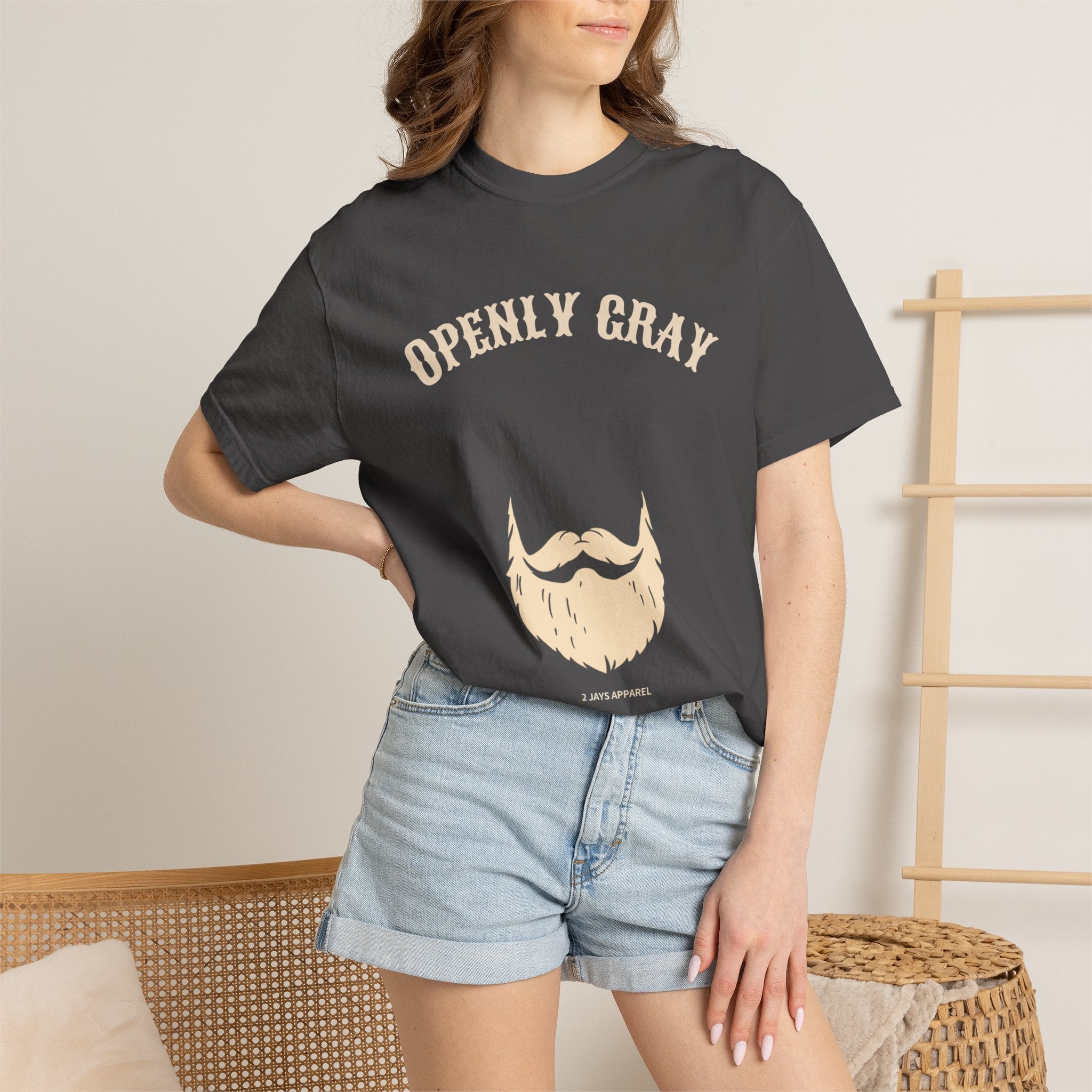 Openly Gray — Funny Bearded Distinguished Tee