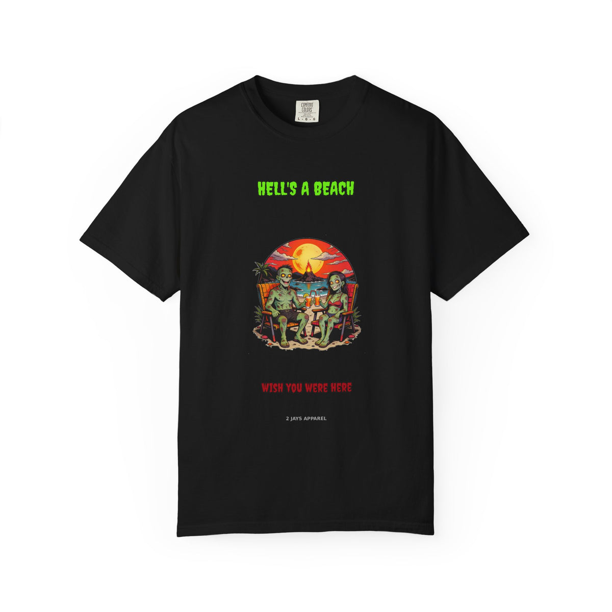 Hell's A Beach — Zombie Tee