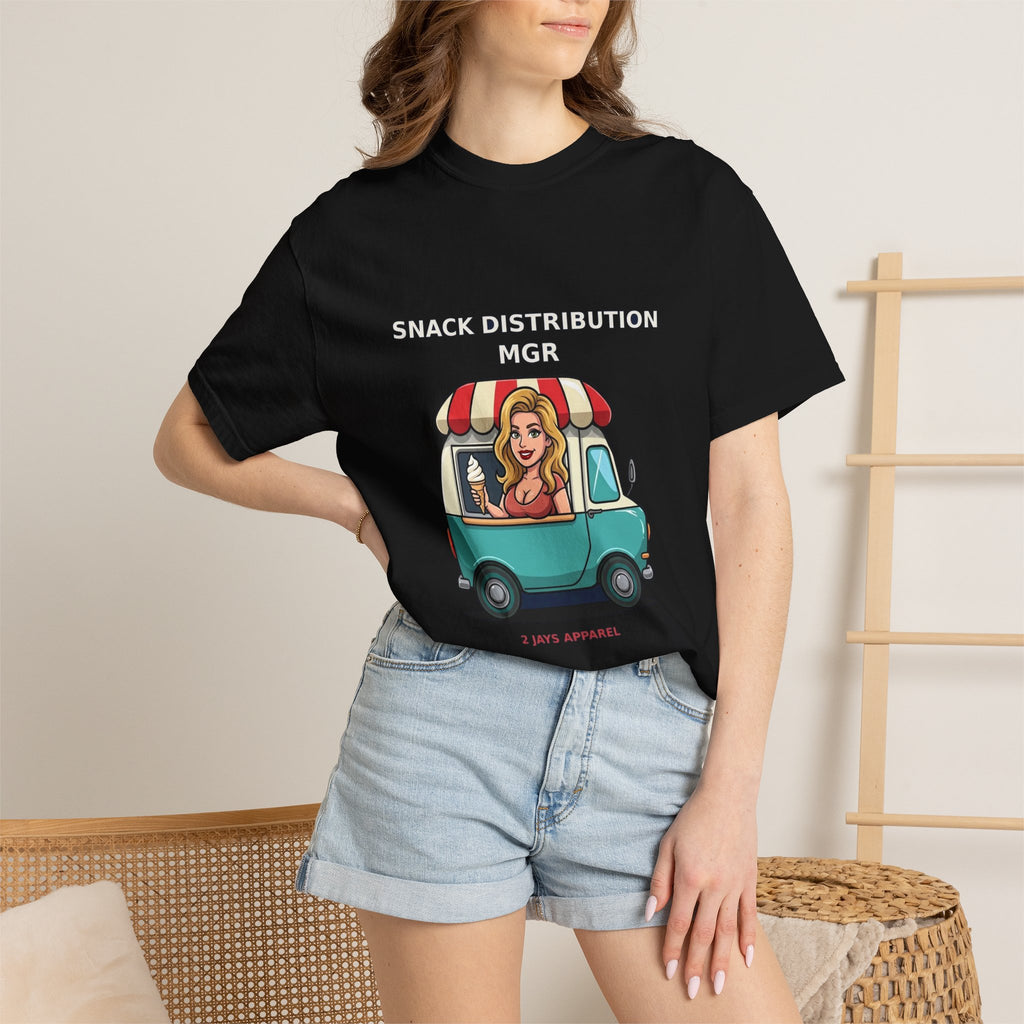 Snack Distribution Mgr — Funny Adult Ice Cream Truck Tee