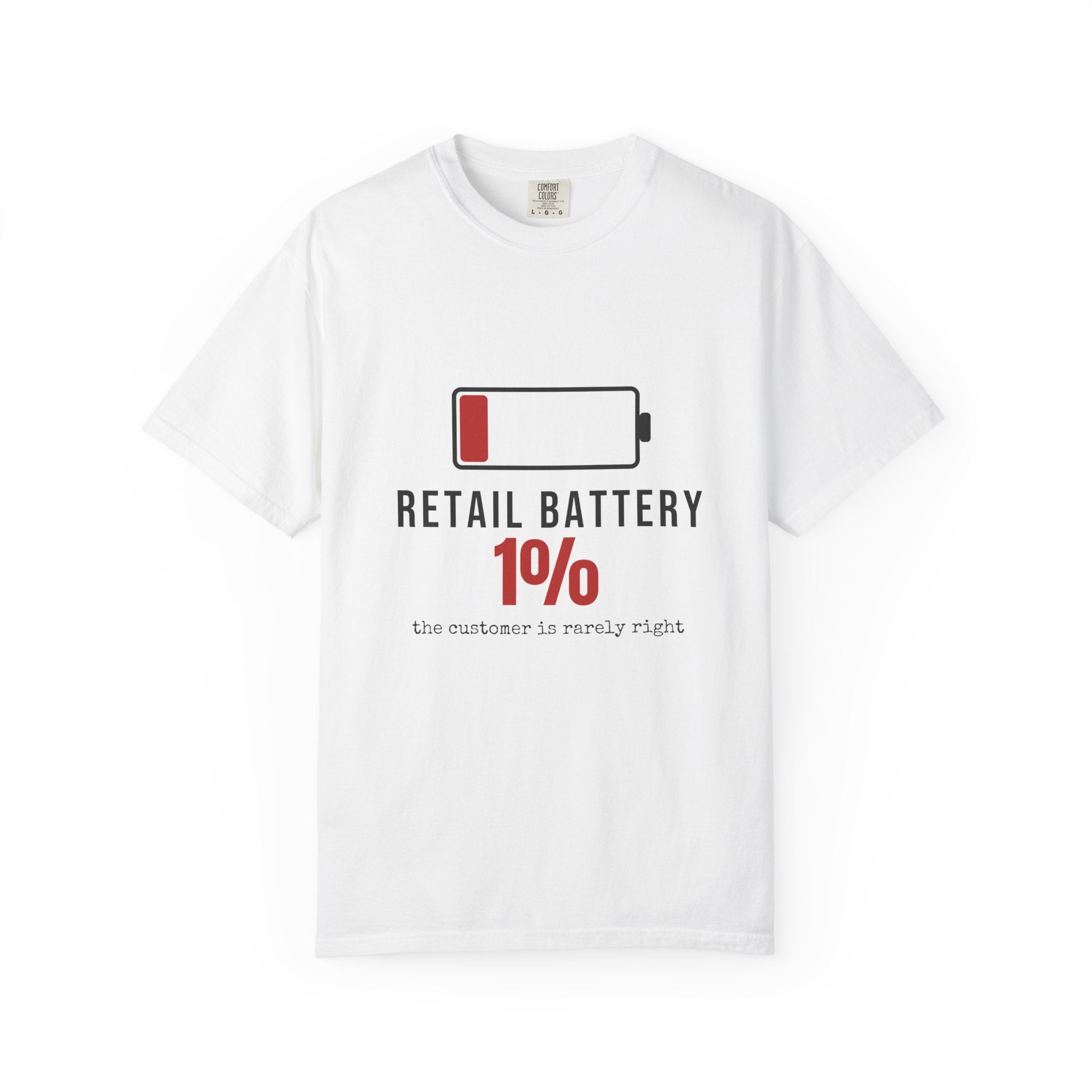 Retail Battery Funny T-Shirt | Soft Unisex Tee | Sarcastic Gift
