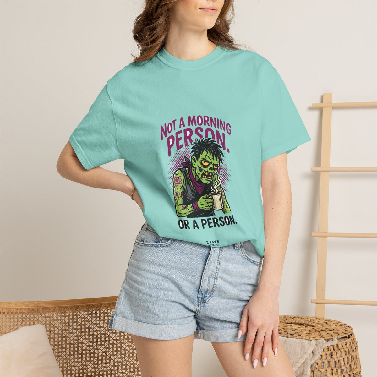 Not A Morning Person. Or A Person. — Funny Zombie Tee