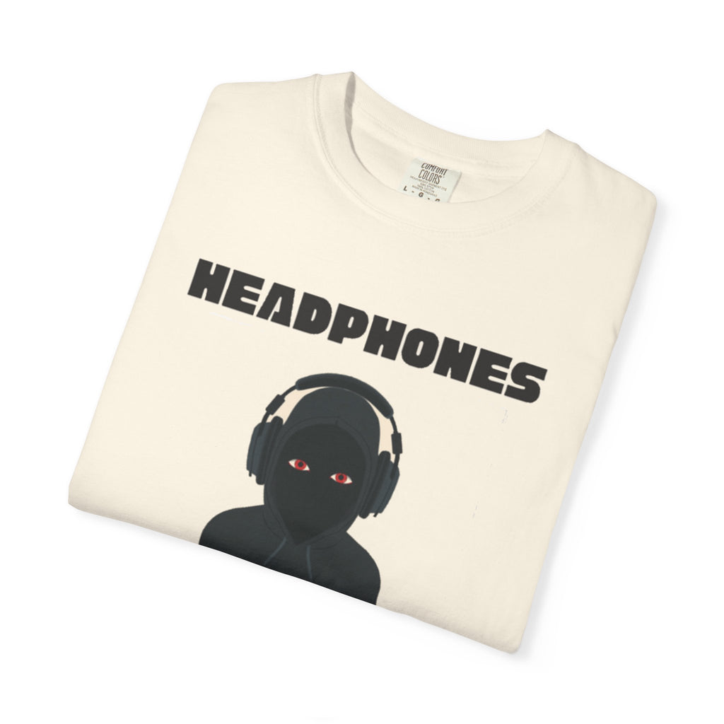 Headphones Hoodie Red Eyes — AI & Anxiety 2