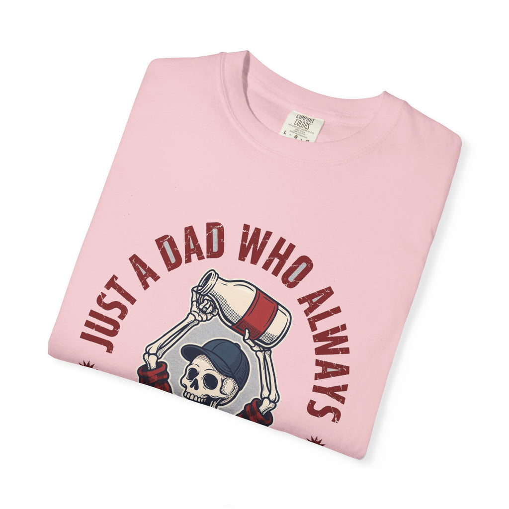 Just A Dad Who Always Came Back With The Milk - Funny Skeleton Dad Tee
