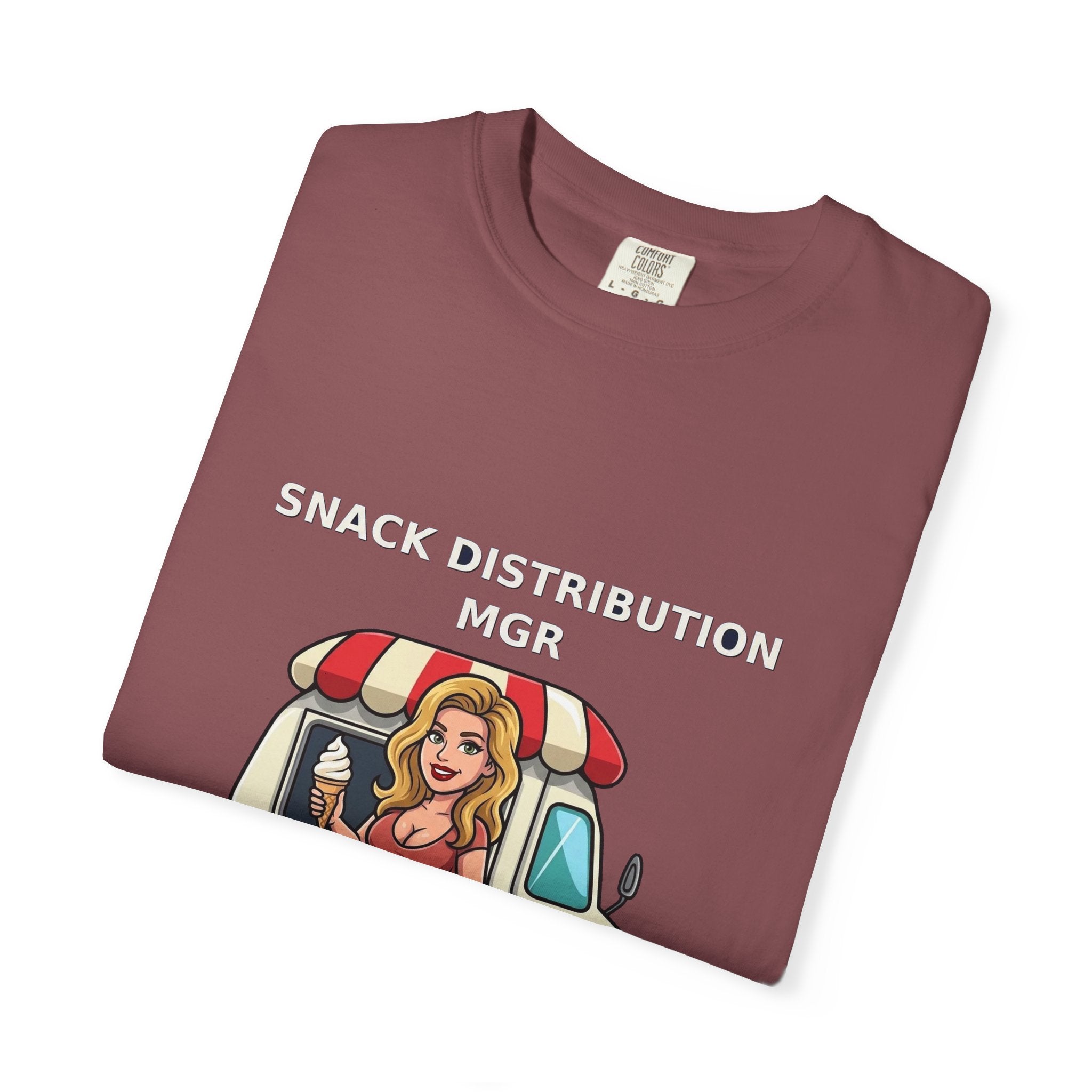 Snack Distribution Mgr — Funny Adult Ice Cream Truck Tee