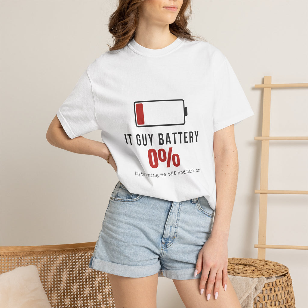 IT Guy Battery — Funny IT Tee