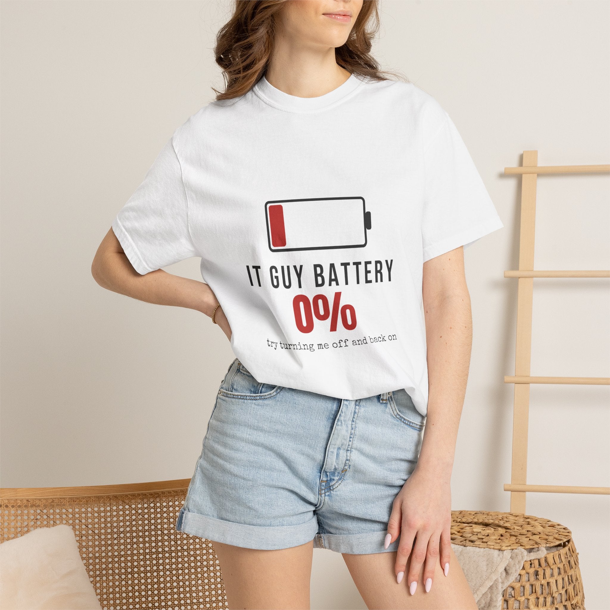 IT Guy Battery — Funny IT Tee