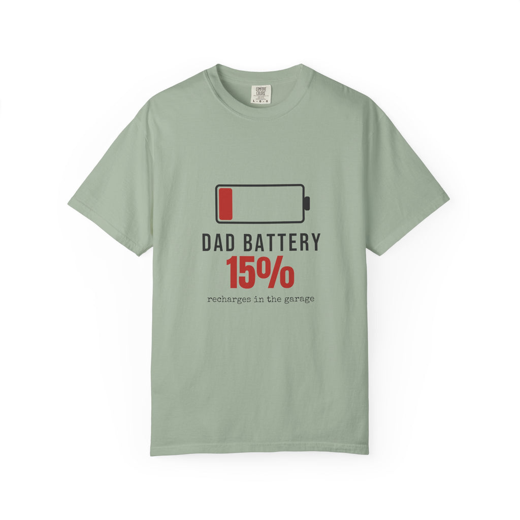 Dad Battery Funny T-Shirt | Soft Unisex Tee | Sarcastic Gift