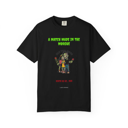A Match Made In The Morgue — Zombie Couple Tee
