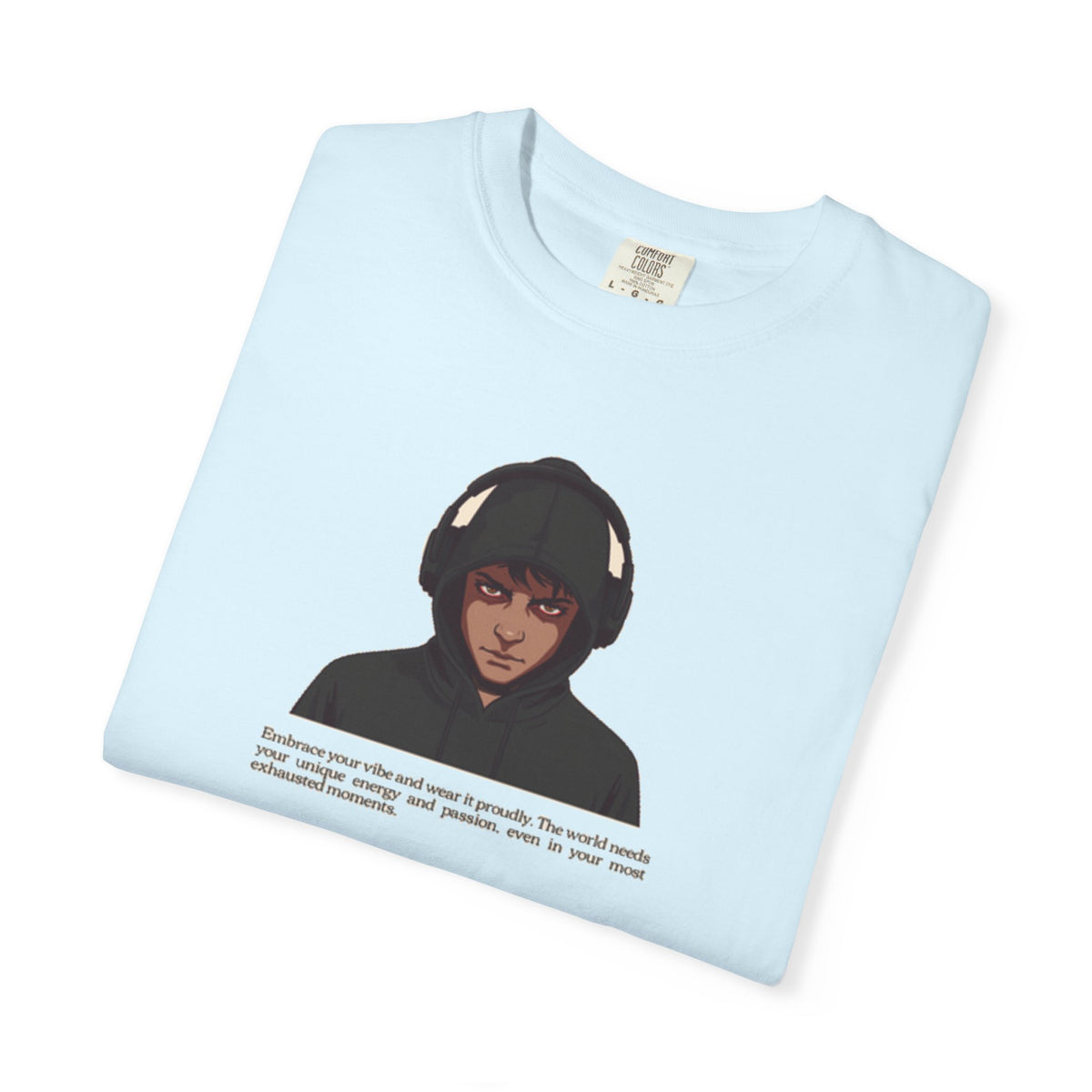 Headphones Hoodie Red Eyes — Vibe Coder 1