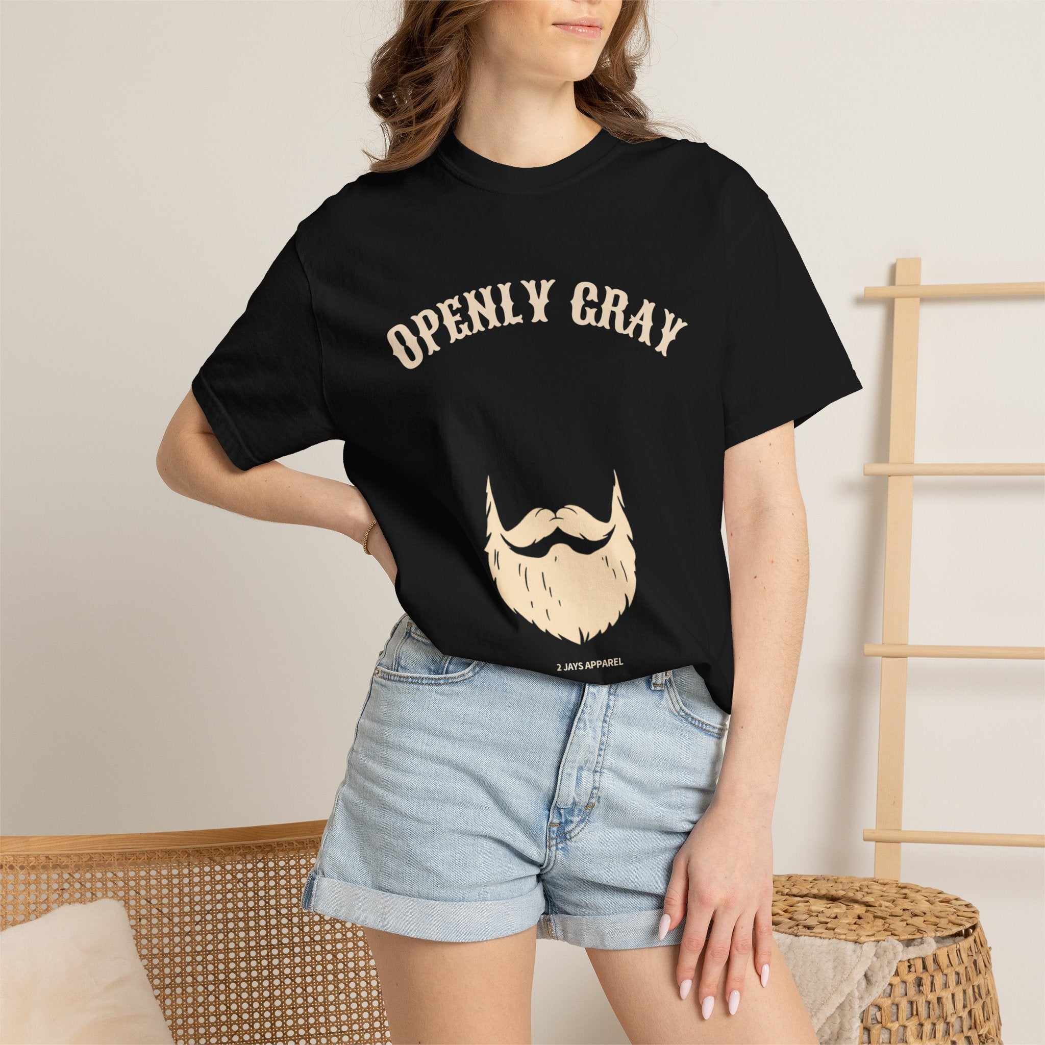 Openly Gray — Funny Bearded Distinguished Tee