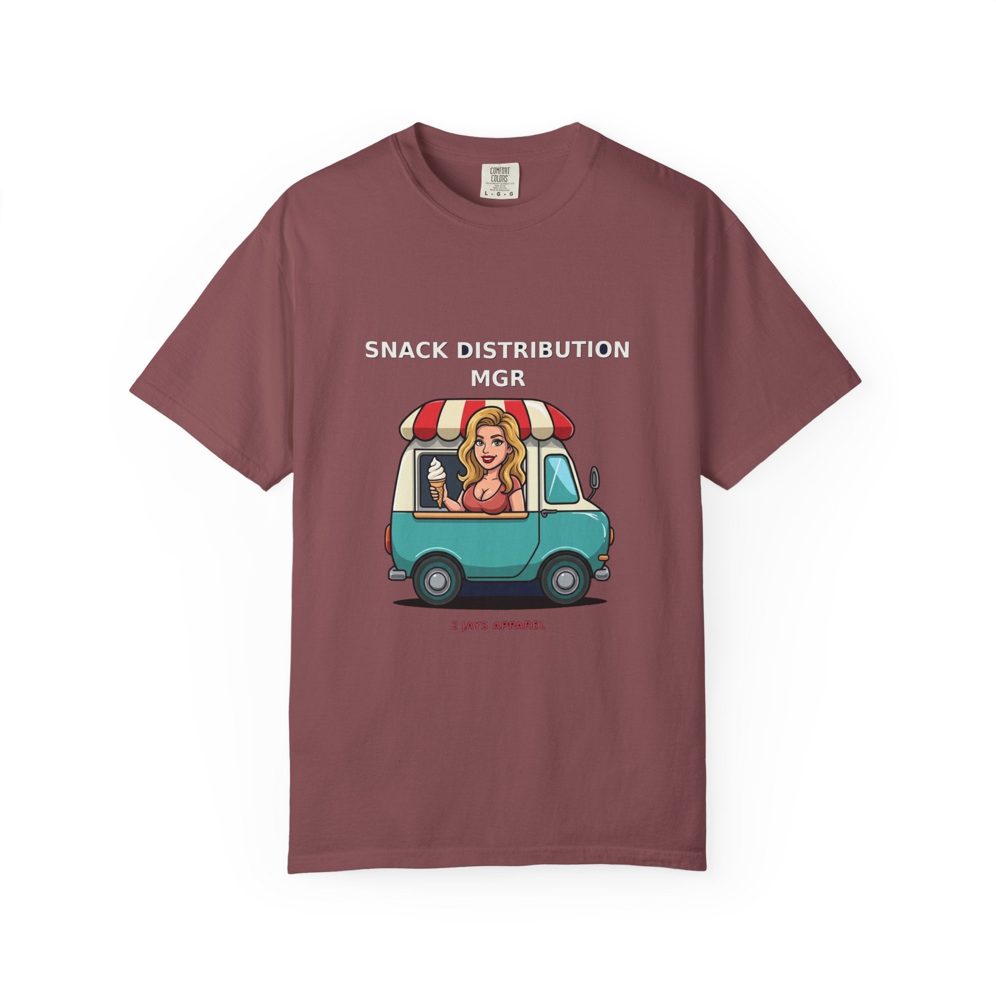 Snack Distribution Mgr — Funny Adult Ice Cream Truck Tee