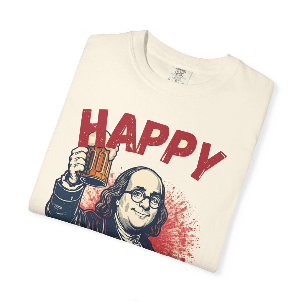 Happy Merica — Funny Ben Franklin Patriotic Tee