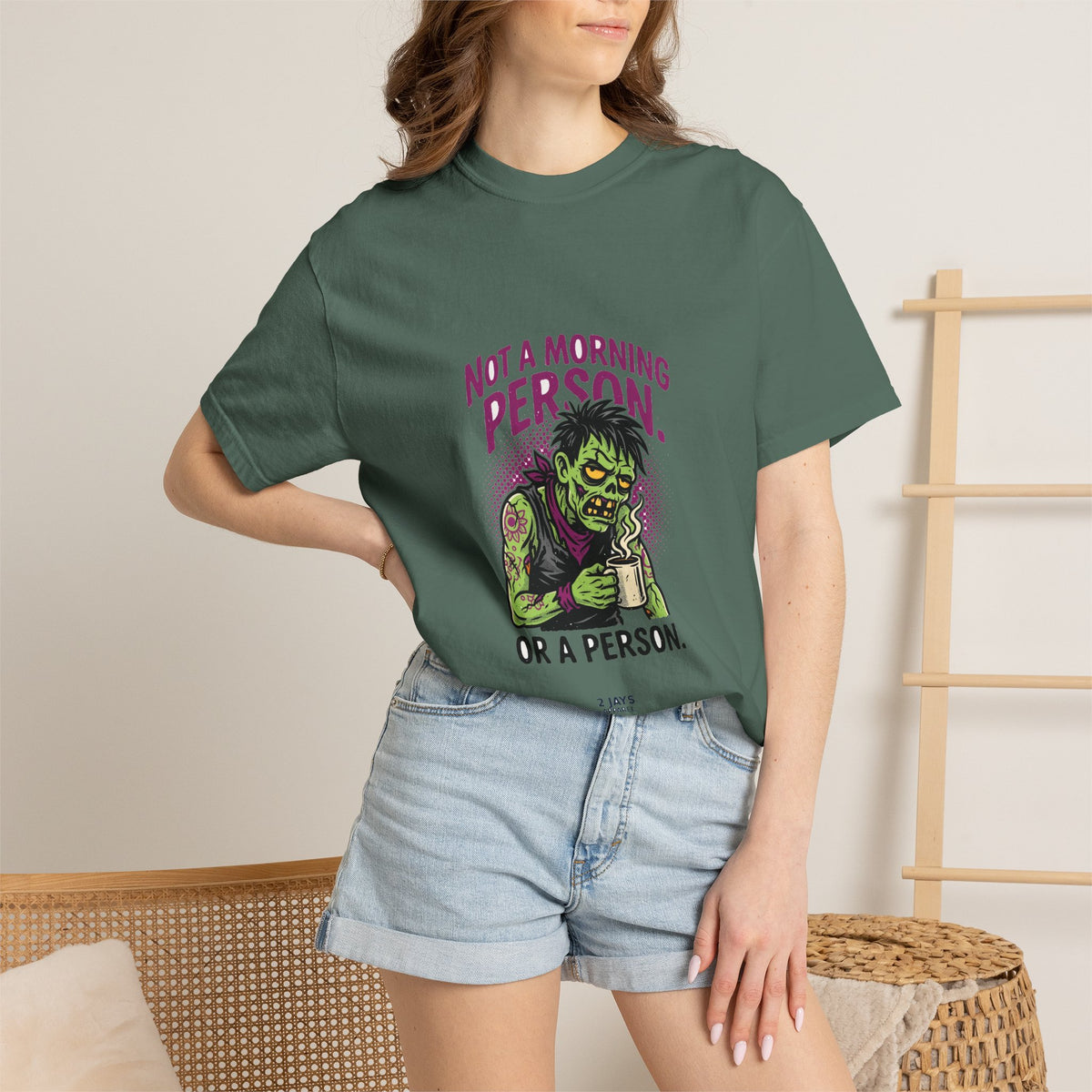 Not A Morning Person. Or A Person. — Funny Zombie Tee