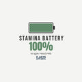 Stamina Battery Funny T-Shirt | Soft Unisex Tee | Sarcastic Gift