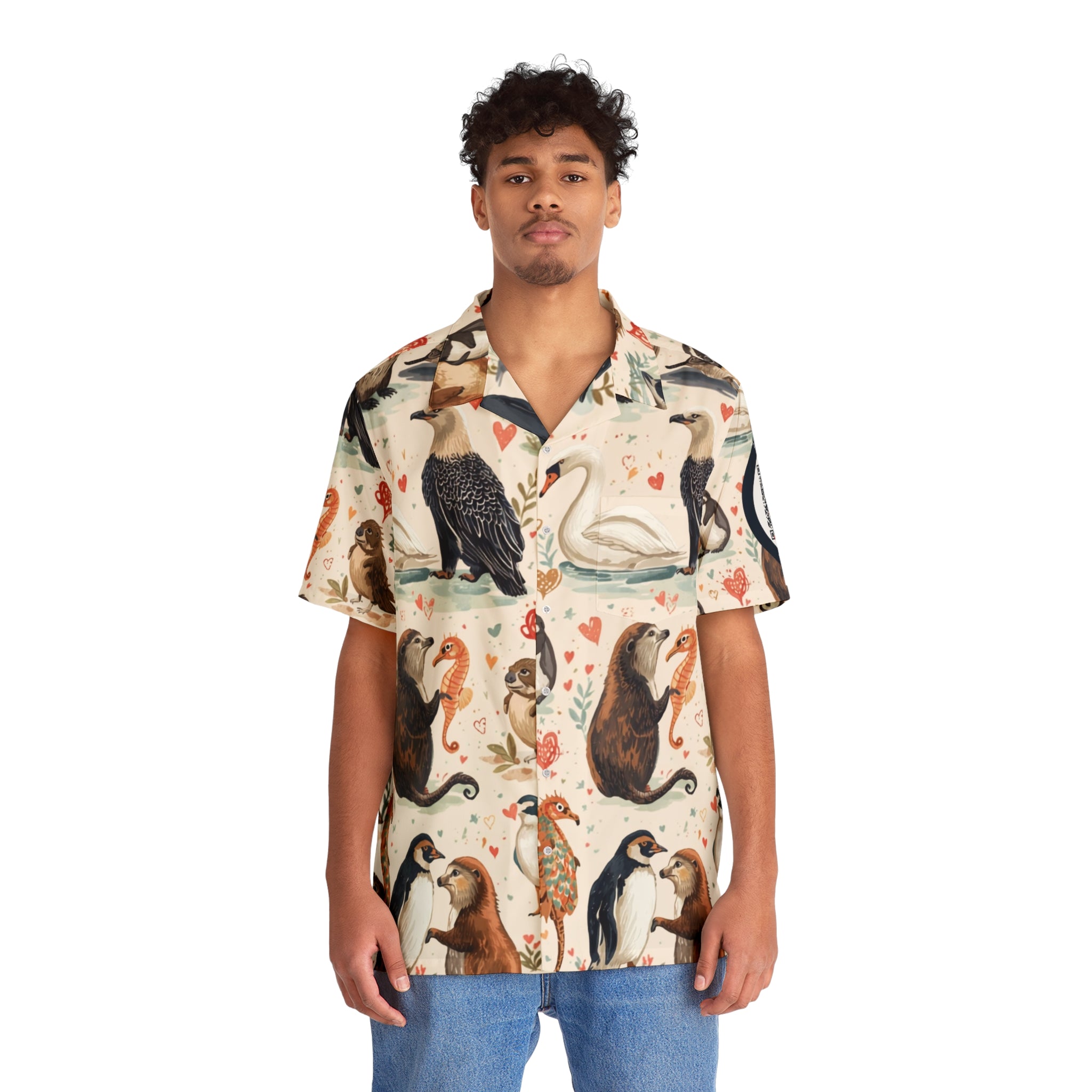 Animals That Mate For Life Hawaiian Camp Shirt