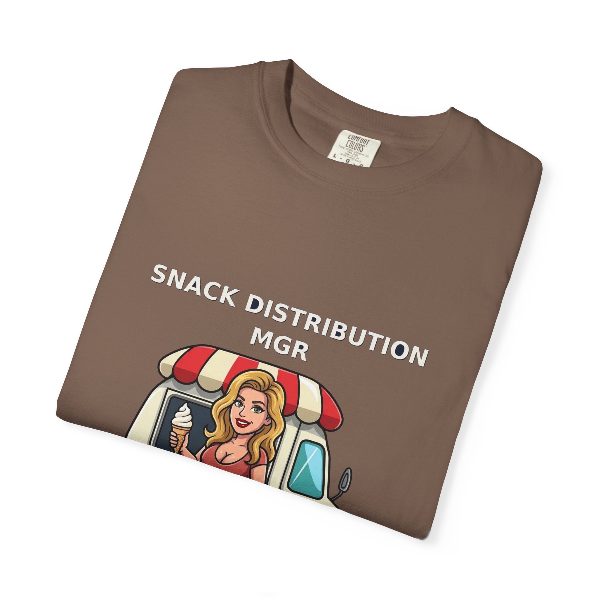 Snack Distribution Mgr — Funny Adult Ice Cream Truck Tee