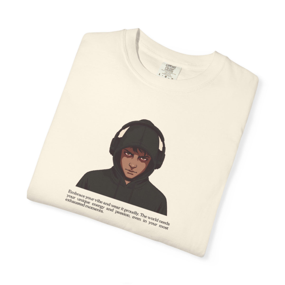 Headphones Hoodie Red Eyes — Vibe Coder 1