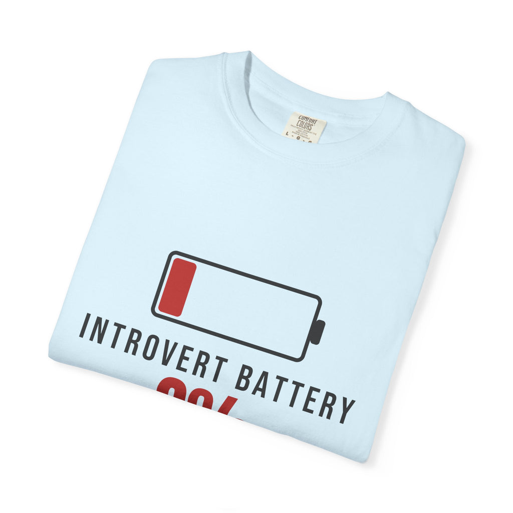 Introvert Battery Funny T-Shirt | Soft Unisex Tee | Sarcastic Gift