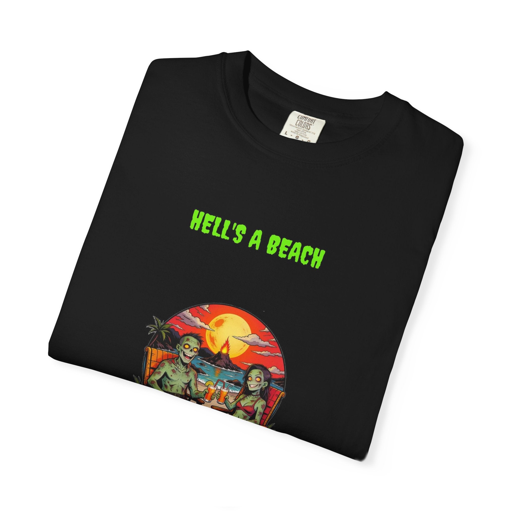 🧟🔥 S&B — HELL'S A BEACH — "wish you were here" (hellscape scene)