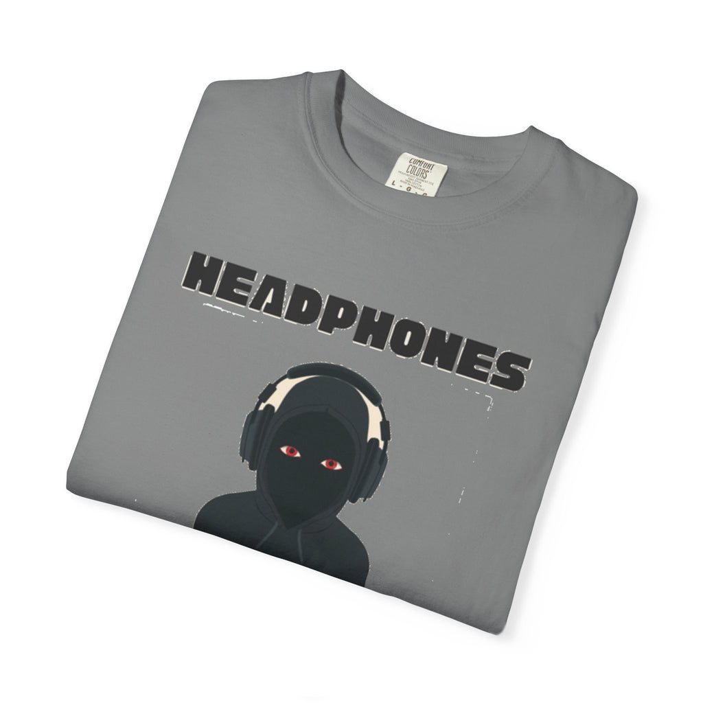 Headphones Hoodie Red Eyes — AI & Anxiety 2