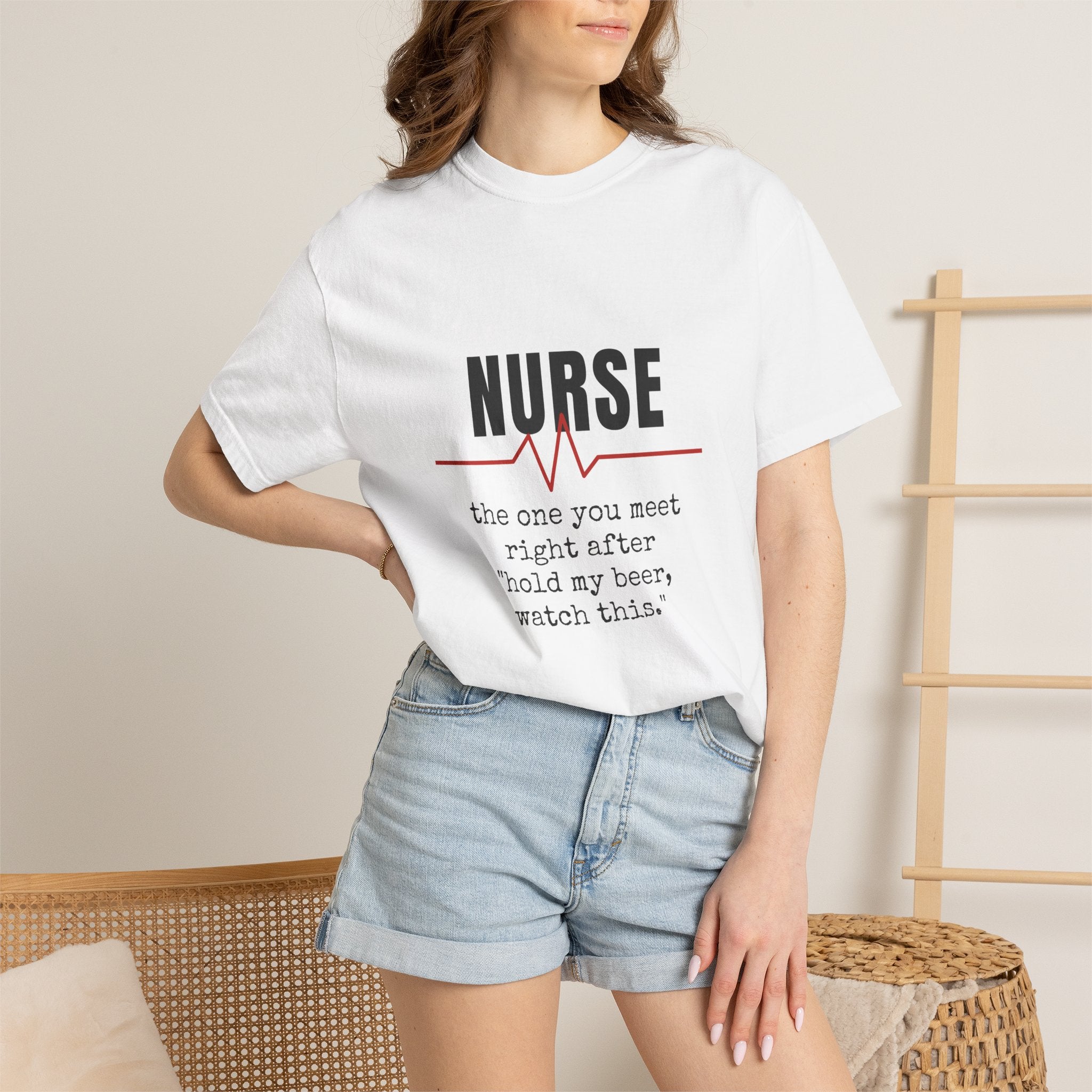 Nurse: Hold My Beer — Funny Nurse Tee
