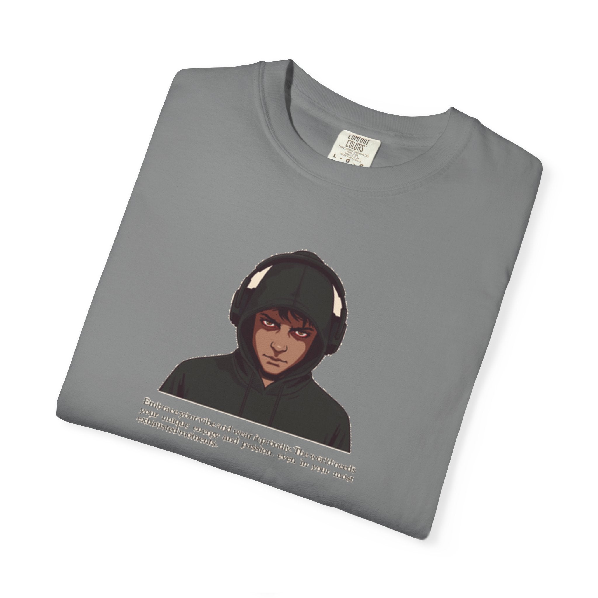 Headphones Hoodie Red Eyes — Vibe Coder 1