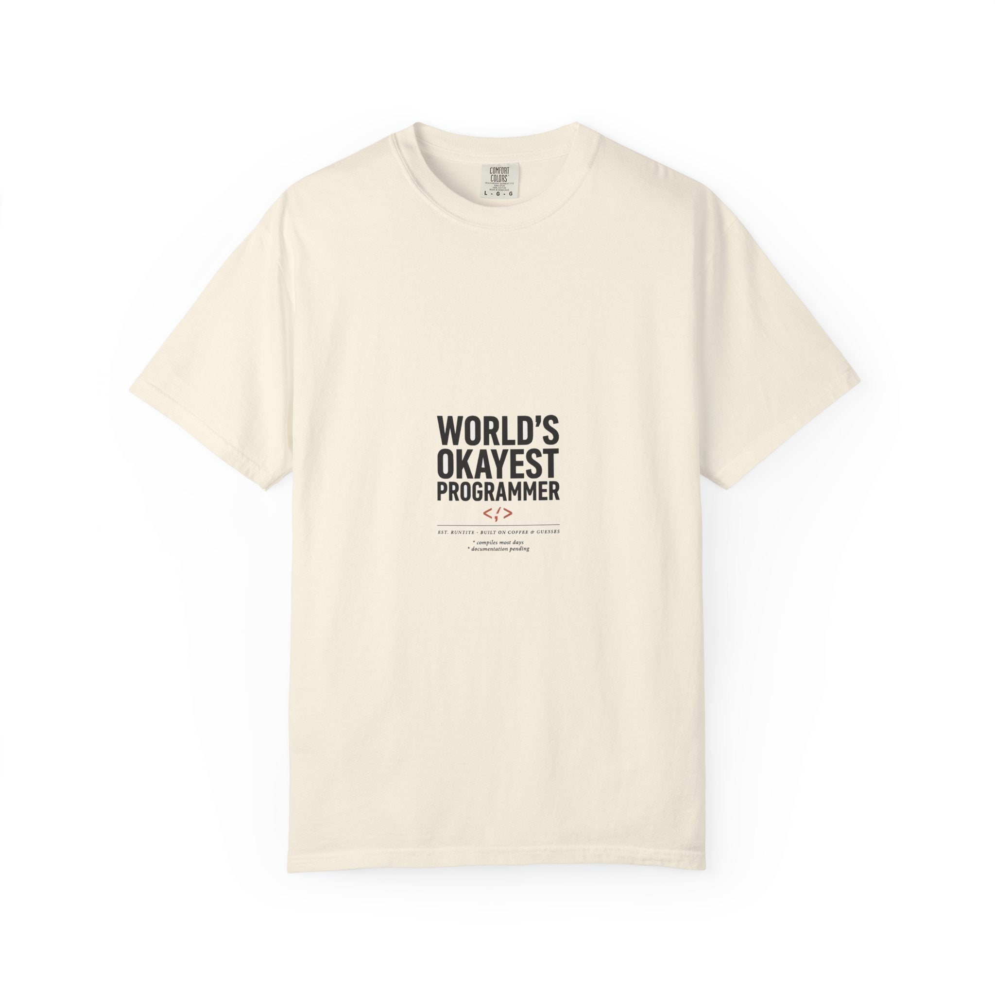 World's Okayest Programmer — Dev Humor Tee