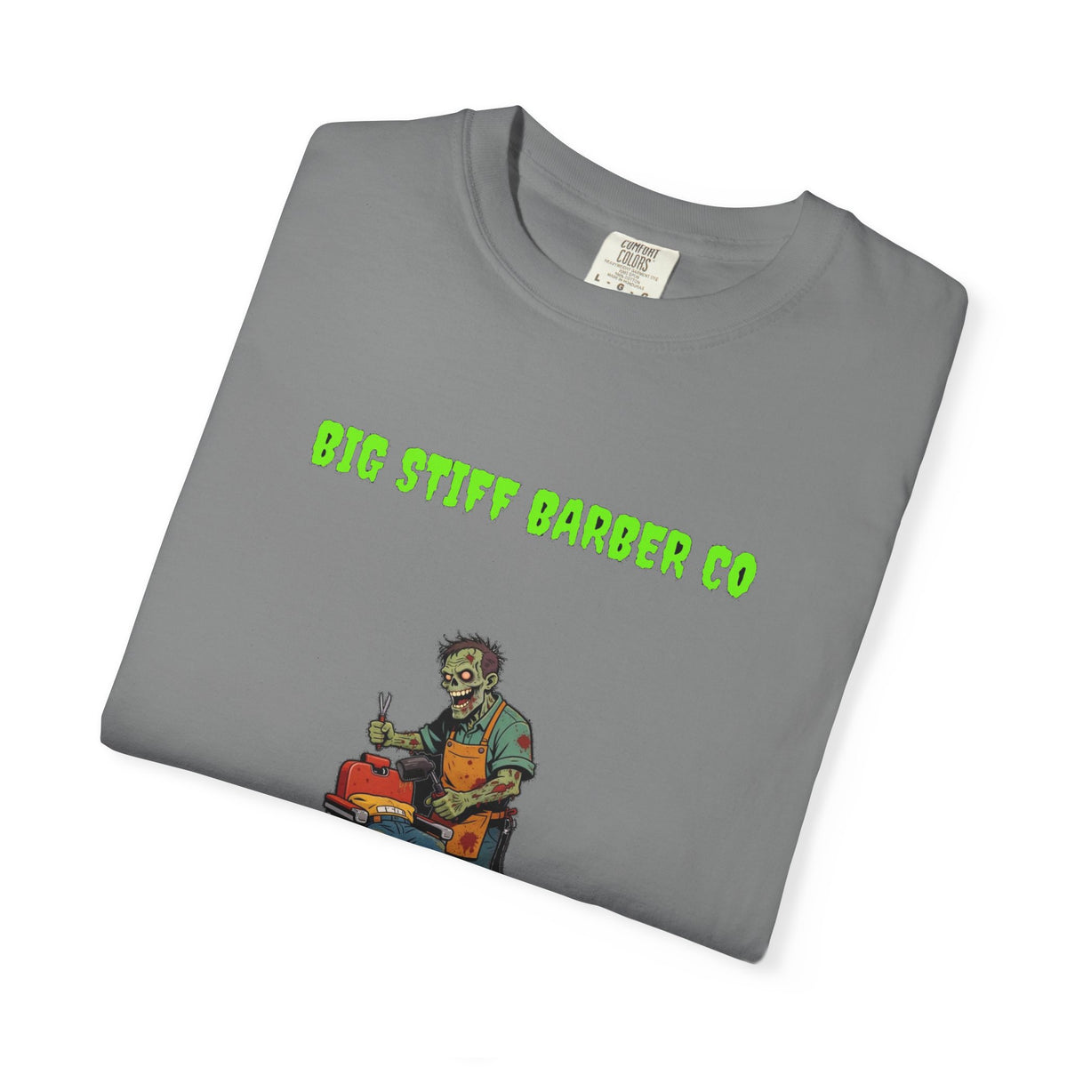 🧟 Big Stiff BARBER CO — "a little off the top... of your head"
