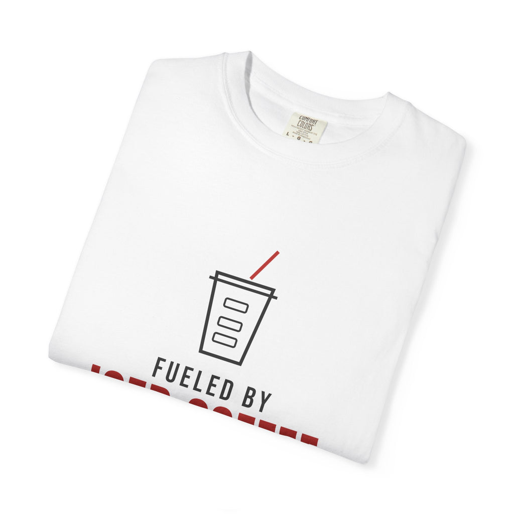 Fueled by Iced Coffee & Group Chat Drama — Funny Tee