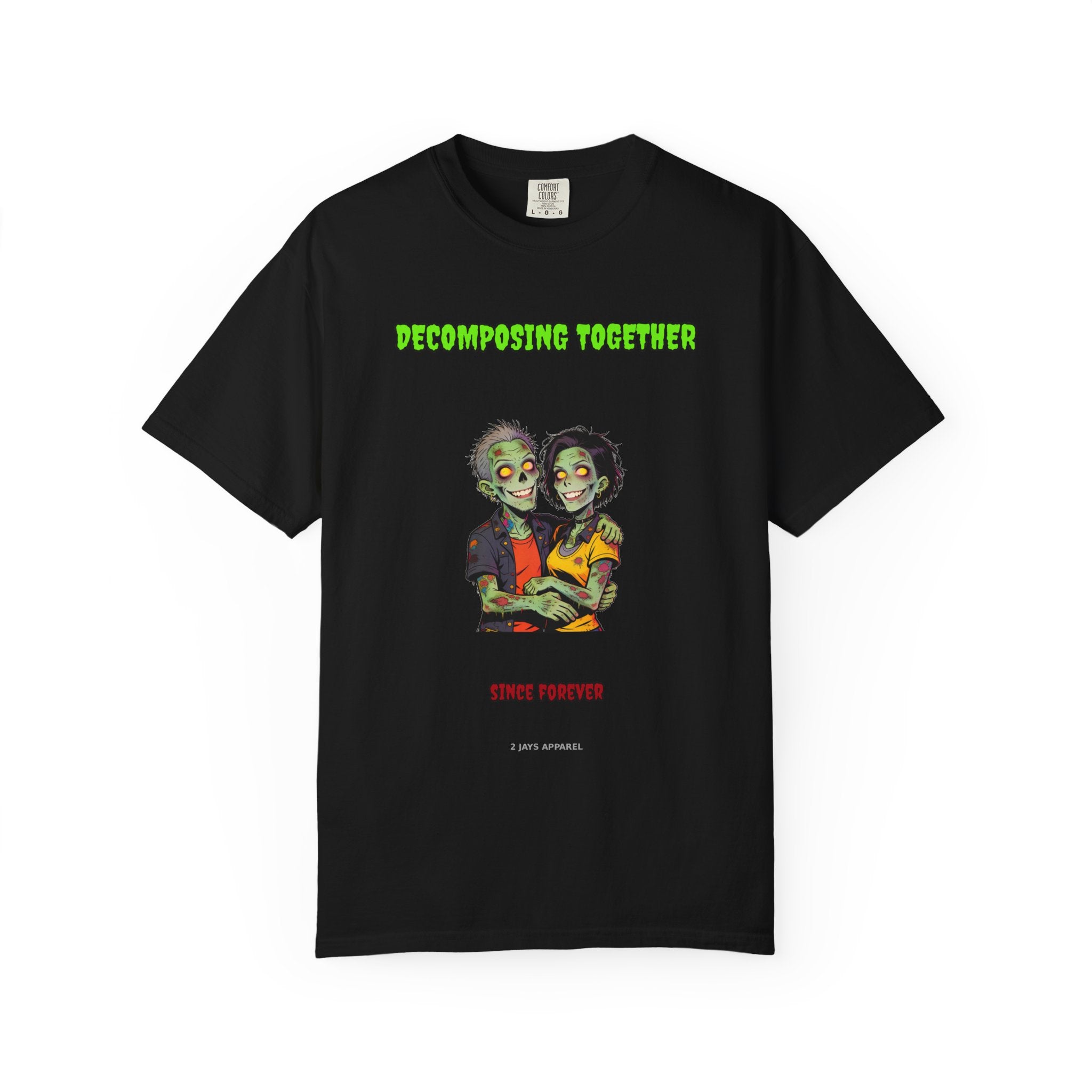 Decomposing Together — Zombie Couple Tee