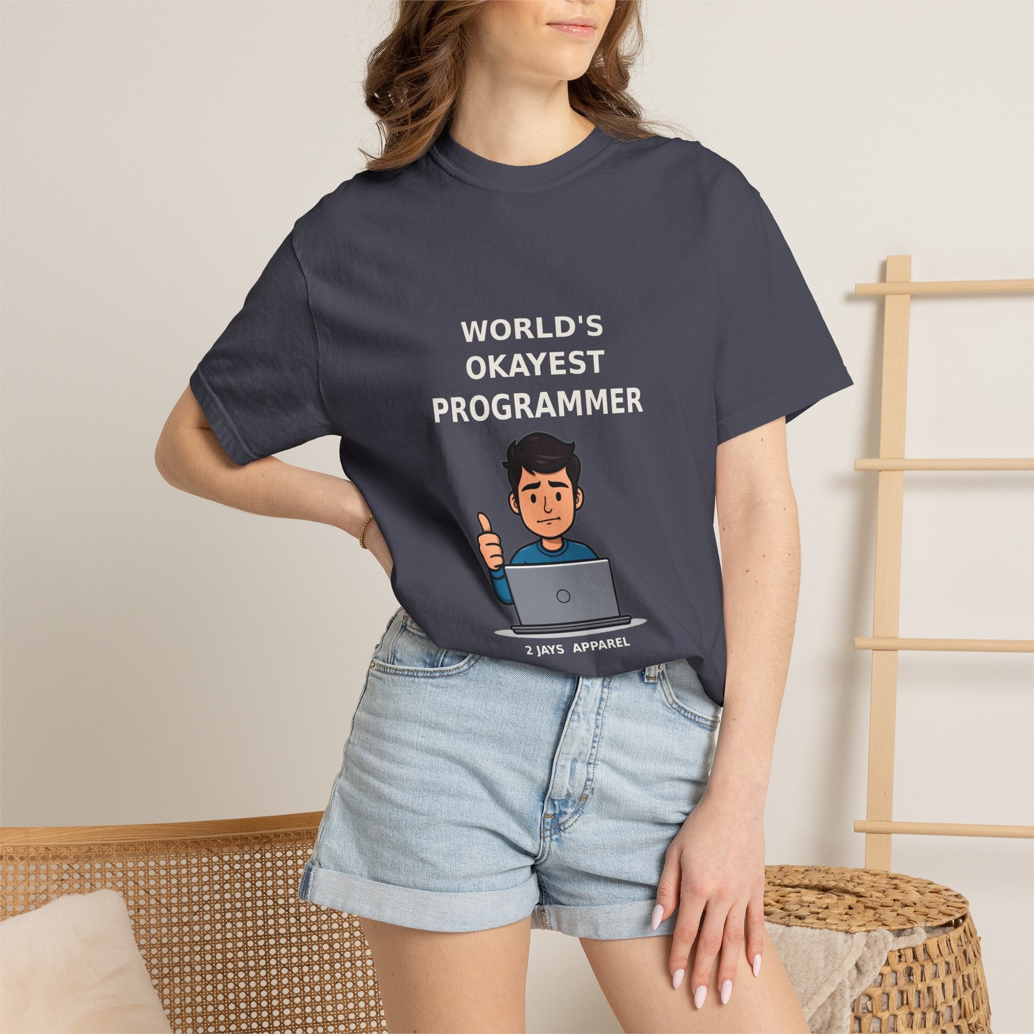 World's Okayest Programmer — Funny Coder Tee